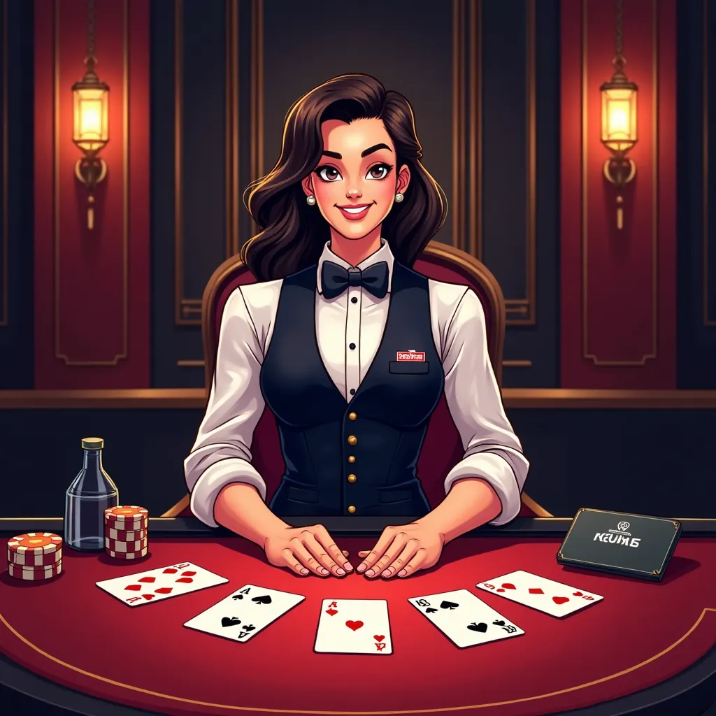 Crocobet live dealer studio illustration